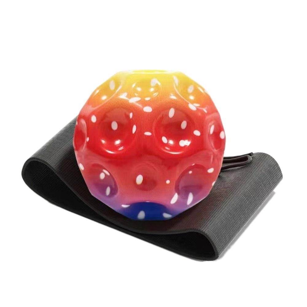 Luminous High Bouncing Ball Hand Ball Game Wrist Elastic Ball Wrist Return Rubber Ball  Kids Toy