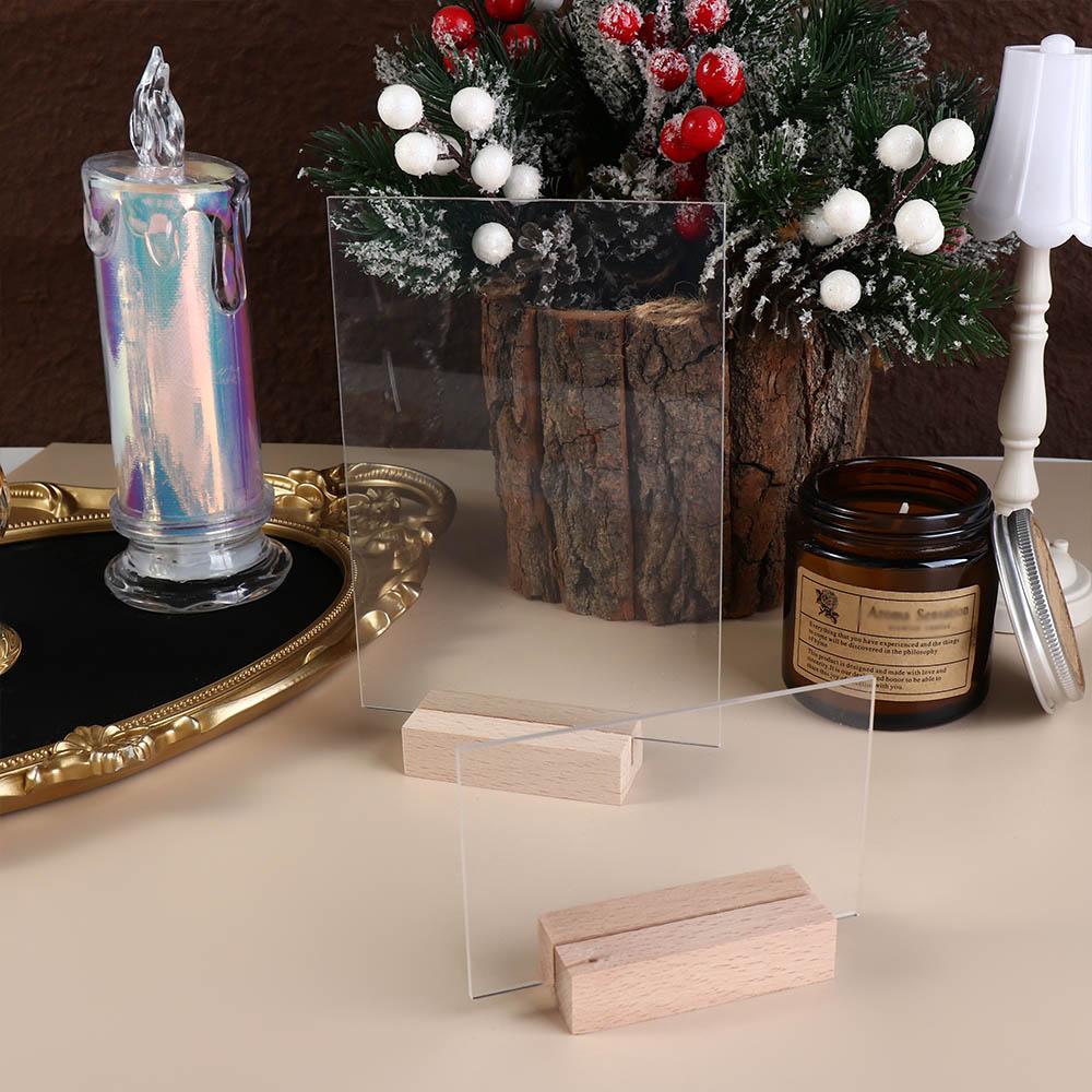 Round/Butterfly/Hexagon Menu Display Frame Card Display Stand Table Number Sign Table Number Plate