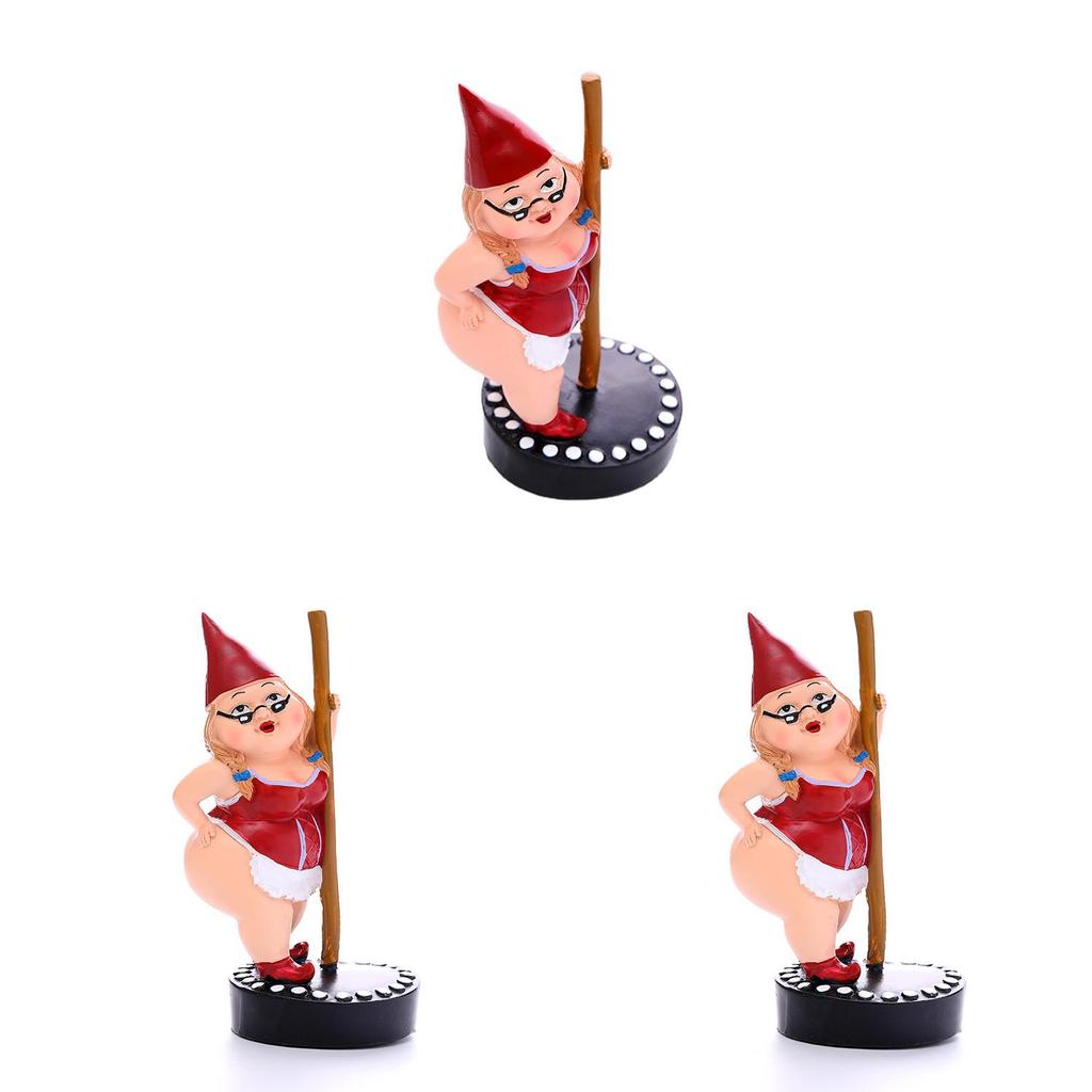 Resin Garden Gnome Figurine With European Style For Outdoor Decor