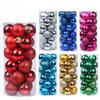 24 Pieces Christmas Balls Ornaments Shatterproof Plastic Christmas Tree Decorations Multi Color Set with Hanging Loops