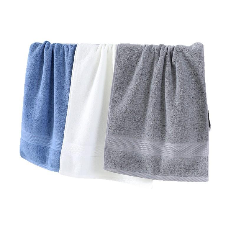 Spot large thickened cotton souvenir towel hotel men's sports face towel plain color broken gear water absorption