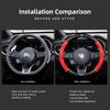 PU Leather Car Steering Wheel Cover For Alfa Romeo Giulietta Mito 159 Giulia Stelvio 156 147 Tonale Brera Disco Volante Spider