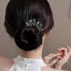 2025 Sommerfugl Rhinestone Hårkam: Elegant hårgaffel for dame til knuter og frisyrer