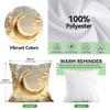 Golden Ramadan Festival Pillowcase Bedroom Sofa Cushion Cover 100% Polyester Living Room Cushion Pillowcase Home Decor