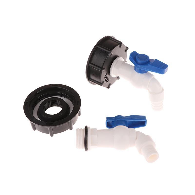 IBC Tankadapter 1/2 3/4 Zoll Kunststoffhahn Ersatzventil 60 mm Grobgewinde Import Gartenwasseranschlüsse Ablaufadapter