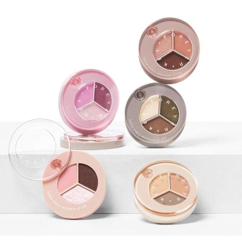 FOREVER KEY - Lidschattenpalette in 3 Farben - E01 Baumschatten