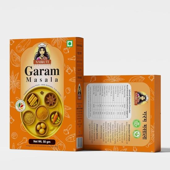 NAIRUTI VYUTPADAN | Garam Masala 50g | Pure Aromatic Indian Spice Blend | Rich Flavor for Curries Vegetables Rice Dishes Gravies