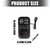 Temperature Controlled Electrical Outlet with Visible Display & Timer Energy Saving Wall Socket for Animal Habitats