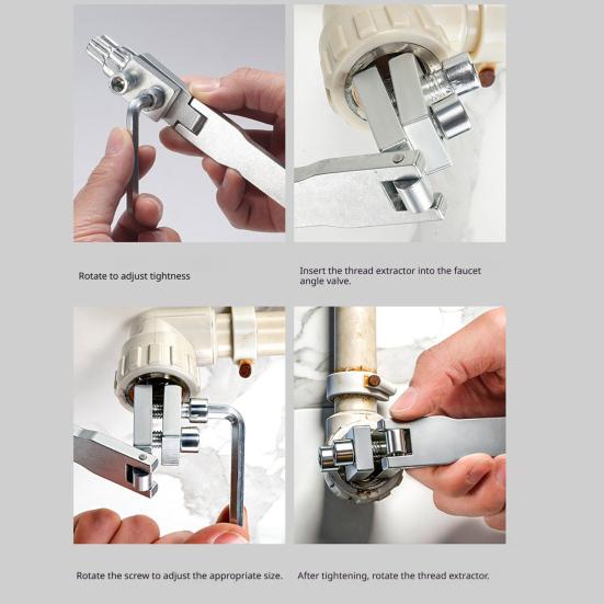Abbrecher-Drahtzieher Abbrecher-Rohrzieher Werkzeug Schwerlast-Innenrohrzange für 4/6 PVC-Rohre Wasserhähne Schraubenentfernung Sanitärreparaturwerkzeug