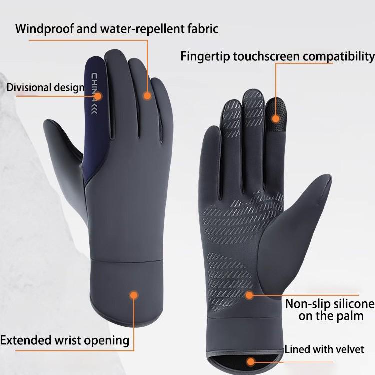 Tralow Winter Gloves Touchscreen Warm Waterproof Windproof Thermal For Driving Running Cycling Ski