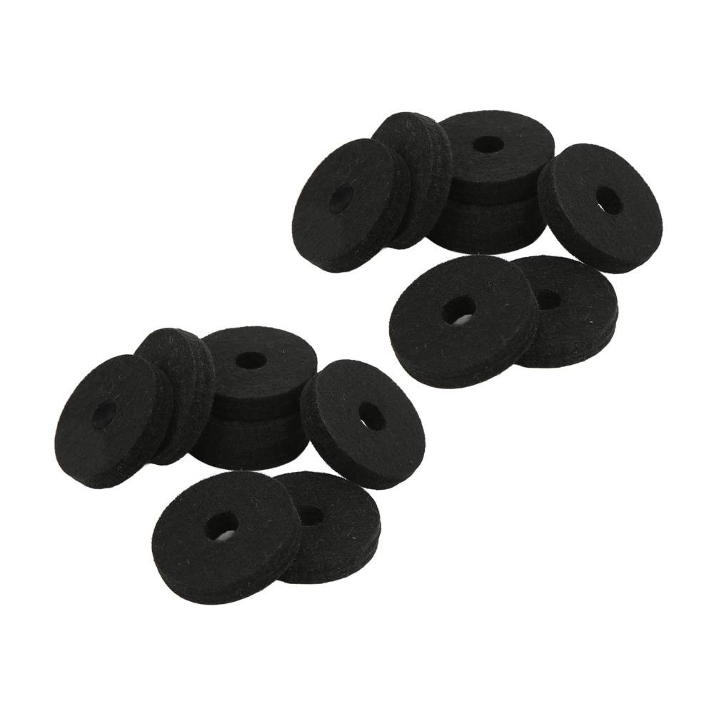 20PCS Black And Grey Color Plastic Felt Sleeves Cymbal Sleeve Replacement For Drum Kits чёрный