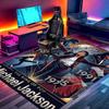 Custom Name Personalized Michael Jackson POP Print Carpet, Versatile Home Decor Rug, for Playroom, Apartment, Balcony, Entryway, Hallway Gift