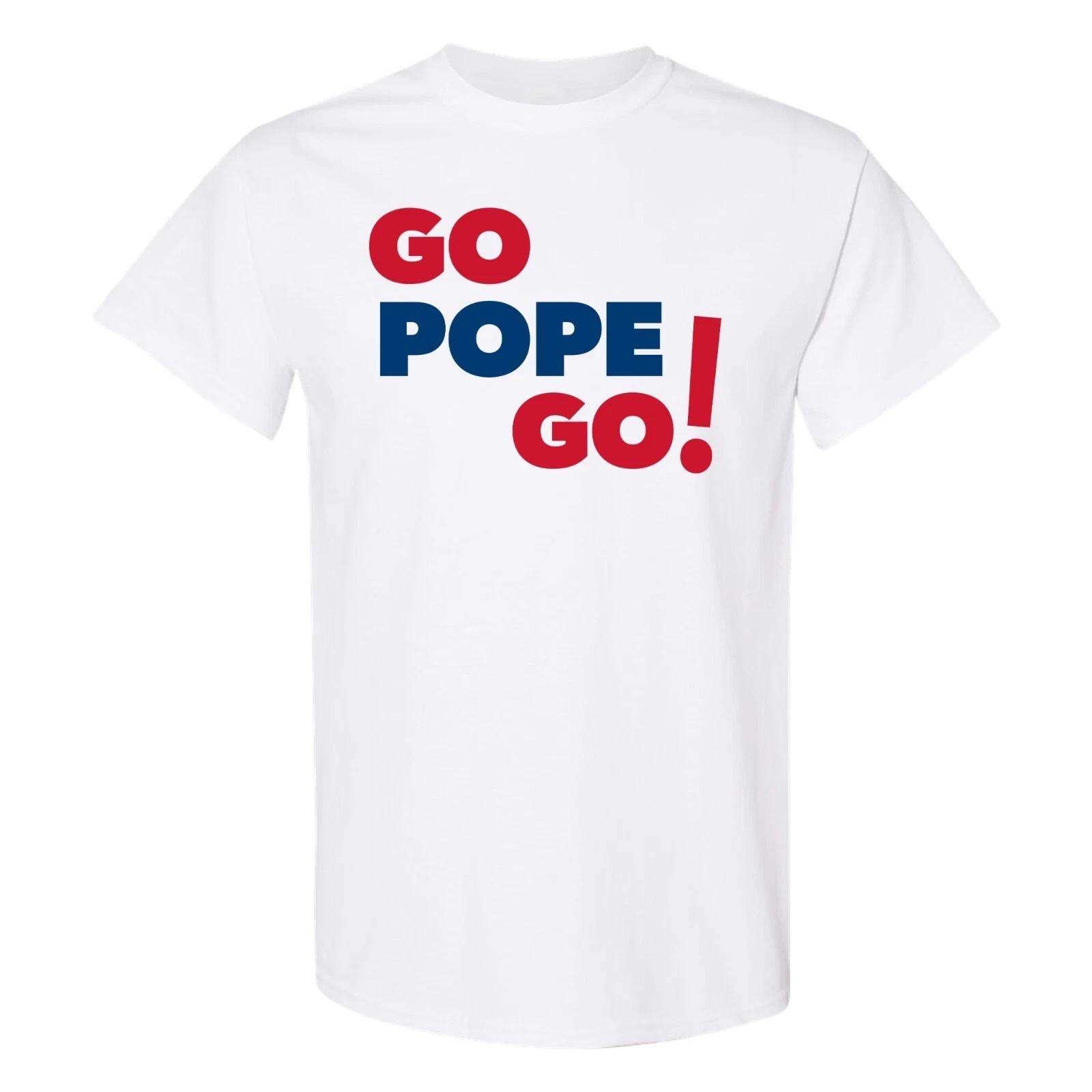 Go Pope Go T-Shirt - White 4XL