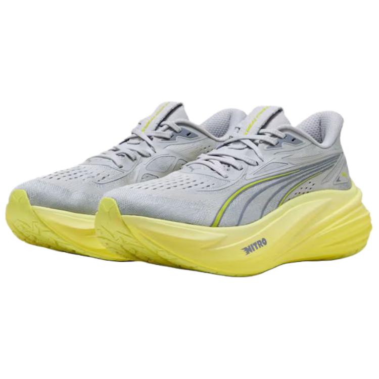 Puma MagMax Nitro 2 Vibrant Silver Lux Lime Men Sneakers 312125-04