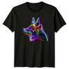 Colorful Fox Art Foxes Animals Mens TShirt Womens Graphic Tee Unisex Top Unisex T-Shirt