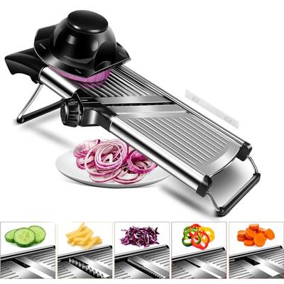 Adjustable Mandoline Slicer Stainless Steel Vegetable Slicer Chopper Cutter for Potato Lemon Tomato Onion Carrot Kitchen Gadgets