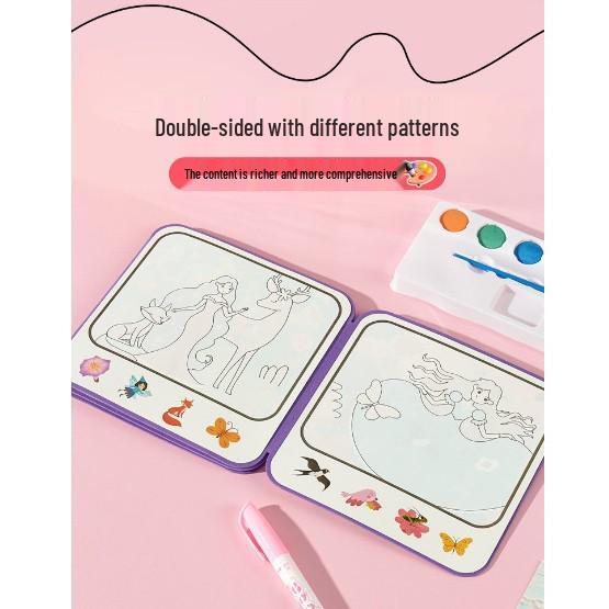 Children's Water Painting Doodle Book Set - Toddler Coloring Toy for June 1st Gift