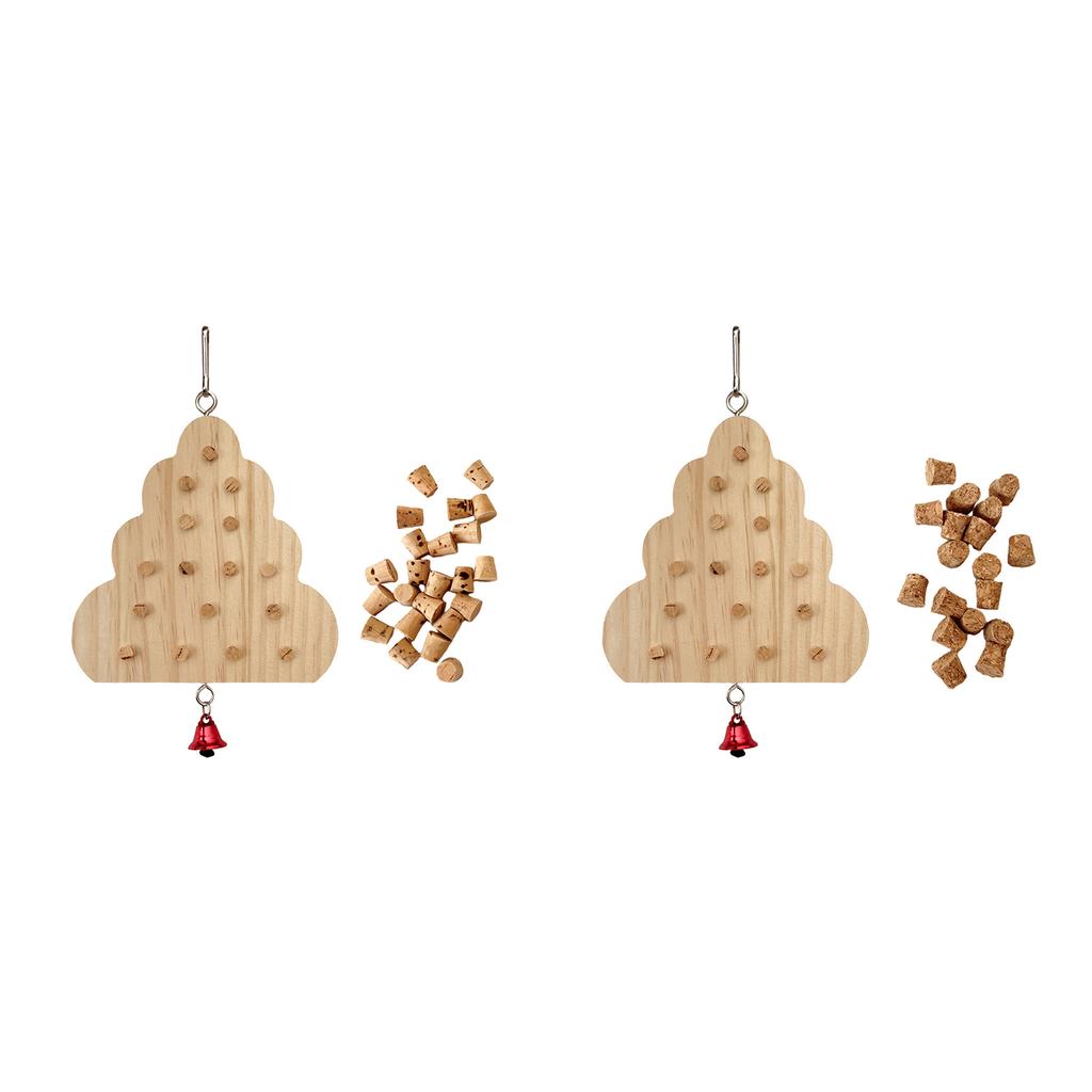 Parrots Grinding Chew Toy Wood Chew Training Supplies Natural Wood Keyboard Molar Toy for Pet Bird Tearing Grinding