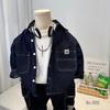 Boys' Trendy Spring Denim Shirt: 2026 New Style Casual Jacket for Kids