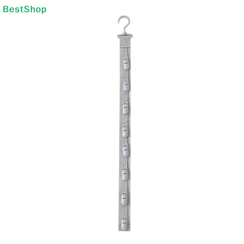 Multi-Functional Hat Hanging Strap – 4/8-Clips Cap Organizer for Baseball Caps, Beanies & Hats