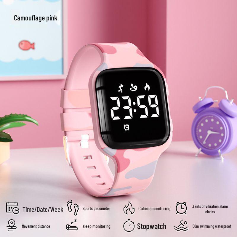 Kids' Smartwatch for Girls & Boys - Waterproof, Alarm Clock, Time-Only Sport Watch for Students