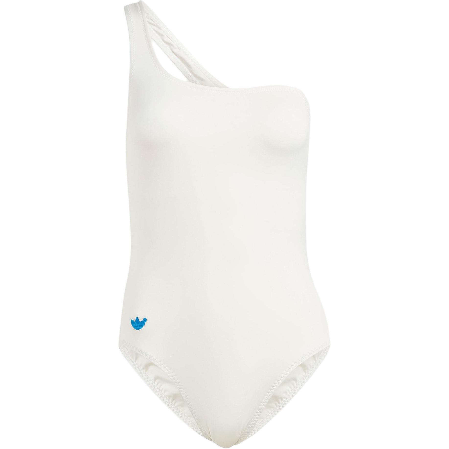 

Adidas Оригинальный однотонный принт с логотипом на одно плечо, повседневный женский боди, белый IB5807 XS