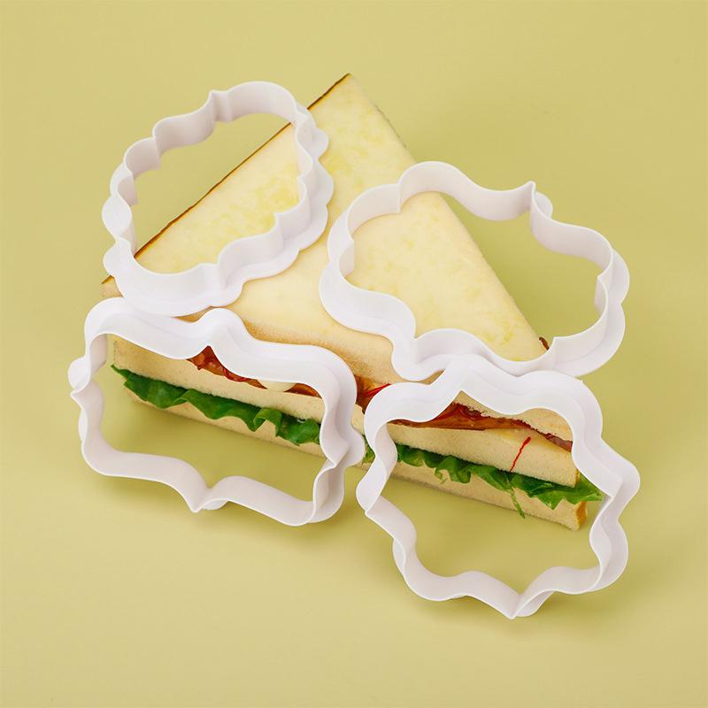 1 buc Vintage placă cadru Cookie Cutter Set Plastic biscuiți mucegai tort decorare instrumente Cookie mucegai