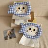 Cat Fish Tissue Box Holder With Fabric Material For Home Storage And Decor