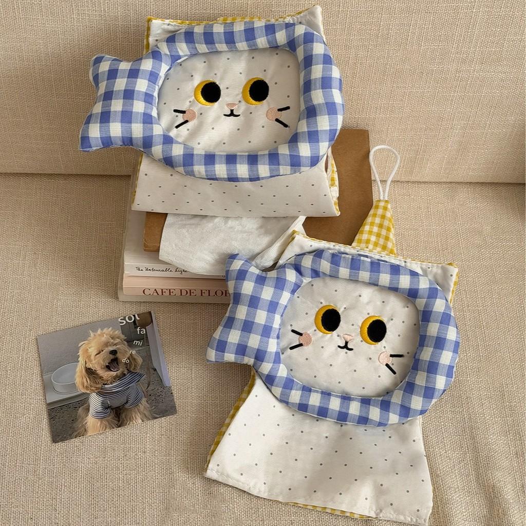 Cat Fish Tissue Box Holder With Fabric Material For Home Storage And Decor