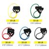 5 Levels Pull Rope Fitness Elastic Bands Resistance Bands With Handles Training Exercise Tube Band  Workouts Strength Equipment