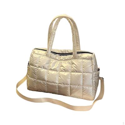 Quilted Crossbody Bag Shopping with Adjustable Strap for Vacation