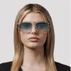 Classic Rivet Designer Style Style Irregular Sun Glasses Glasses Ladies For Men Classic Sun Eyeglasses Punk Popular Big Spectacle Frame Frame