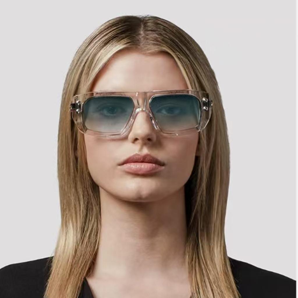 Classic Rivet Designer Style Style Irregular Sun Glasses Glasses Ladies For Men Classic Sun Eyeglasses Punk Popular Big Spectacle Frame Frame