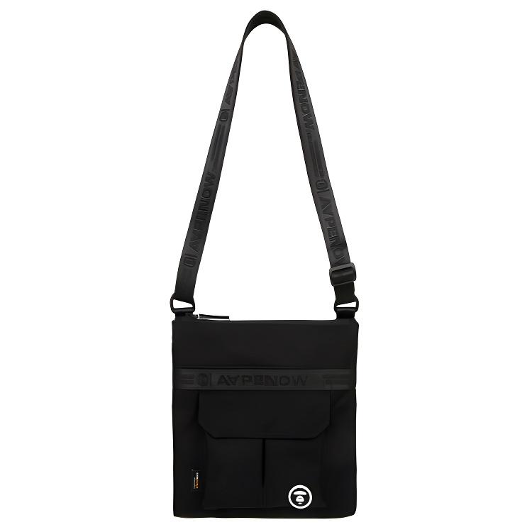 

Новая полиамидная сумка через плечо Aape Унисекс Черный AAPBGM5331XXO 58.4*7.6*68.6CM