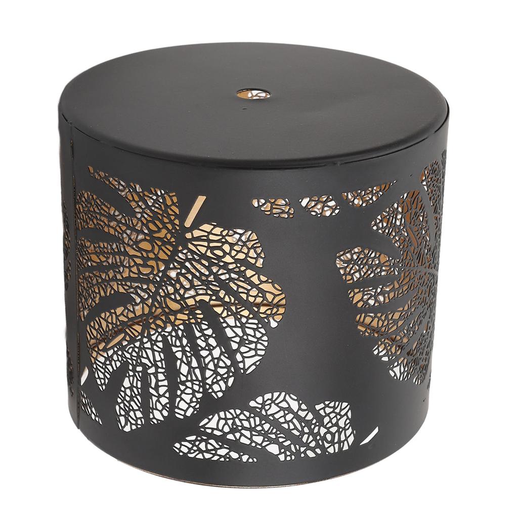 Round Hollow Candle Holder Fireproof Vintage Decorative Candle Stand for Indoor Outdoor Events