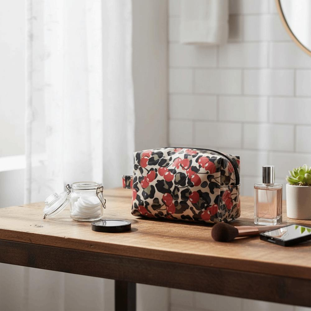 Large Capacity Toiletry Storage Bag Printed Style Women Storage Pouch Daily Travel