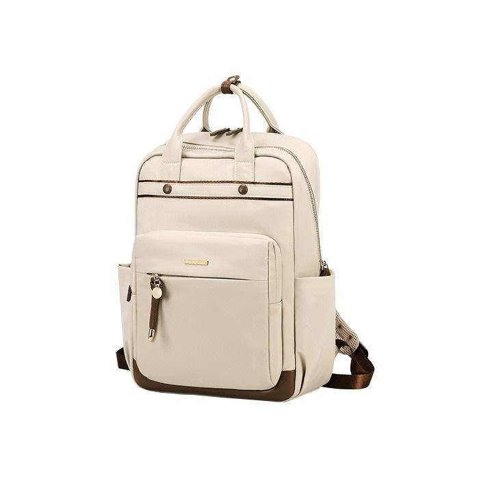 

Женская сумка для ноутбука, многосекционный рюкзак для поездок, нейлоновый рюкзак M абрикосовый