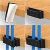 Cord Manager Self-adhesive Cable Organizer Black White Plastic Cable Clamp Cord Winder Desk Home Office