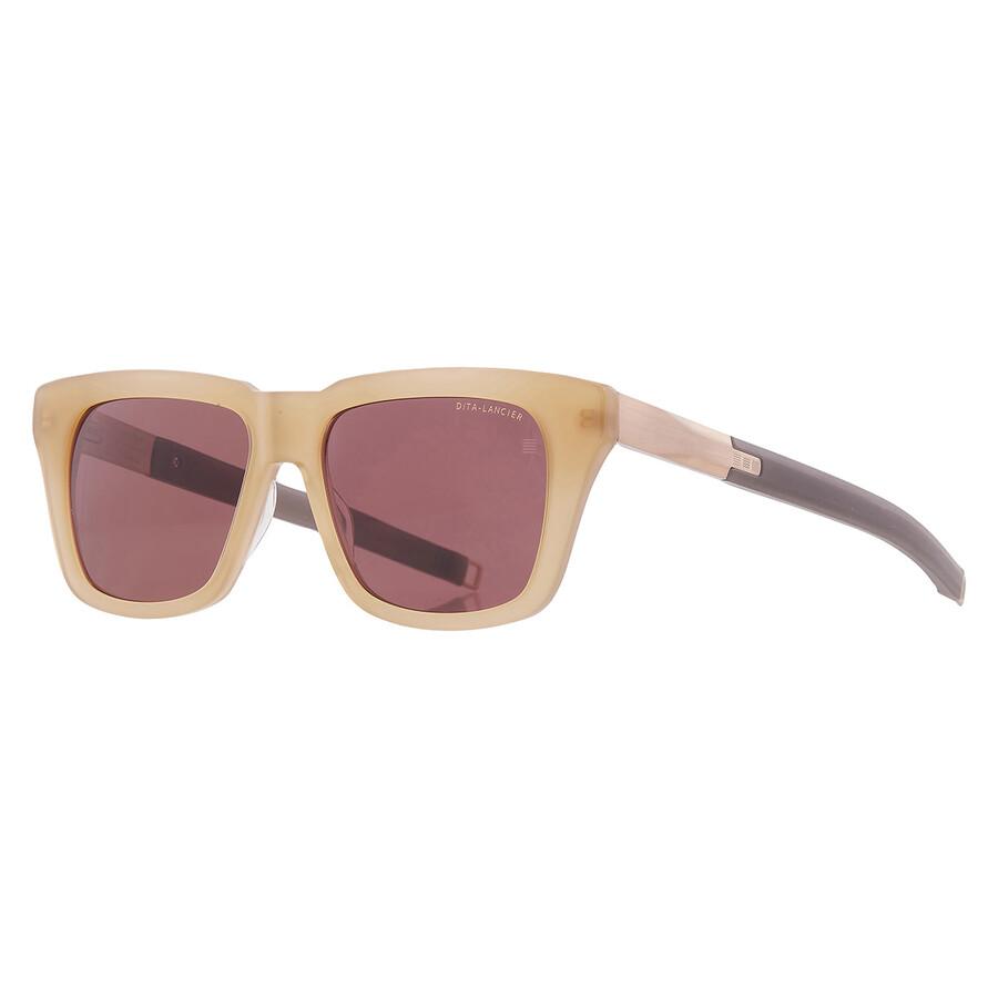 Lancier Polarized Brown Square Unisex Sunglasses Lsa 440 01 54