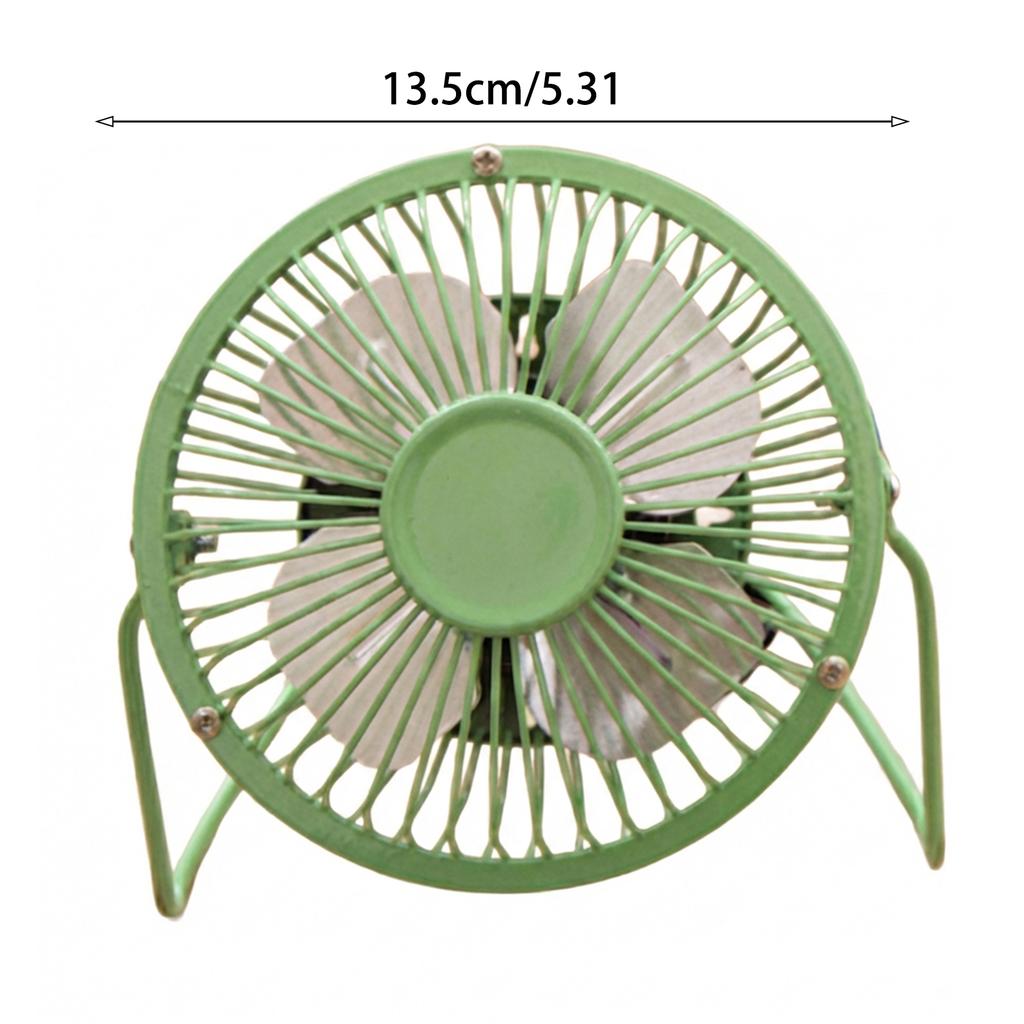4 Inch Mini Metal Fan USB Powered Desk Fan for Office Summer Cooling