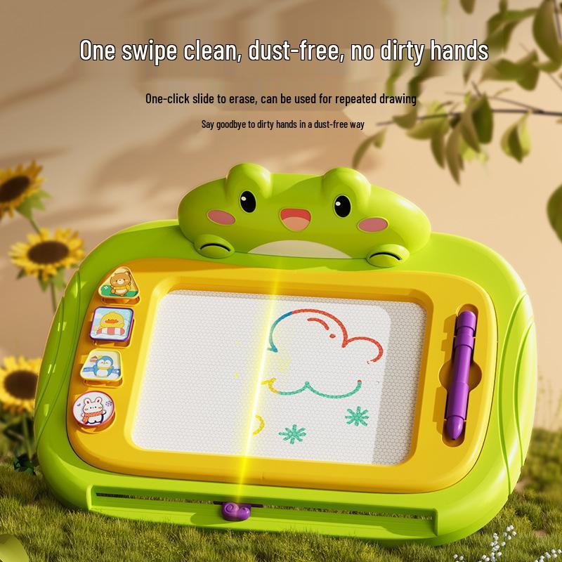 Large Magnetic Children's Drawing Board - Colorful, Erasable Doodle Table for Home