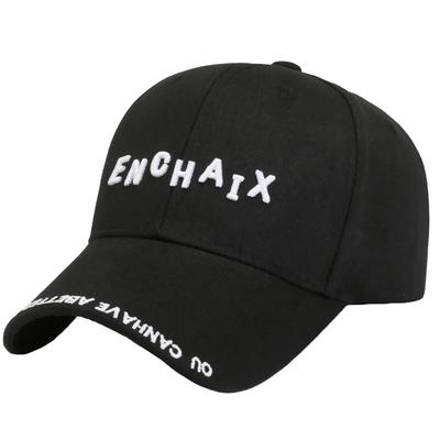 CZA491 [White Fang] Chapéu, Boné, Bordado, Simples, Casual, Exterior, Rua, Masculino, Feminino, (Preto)