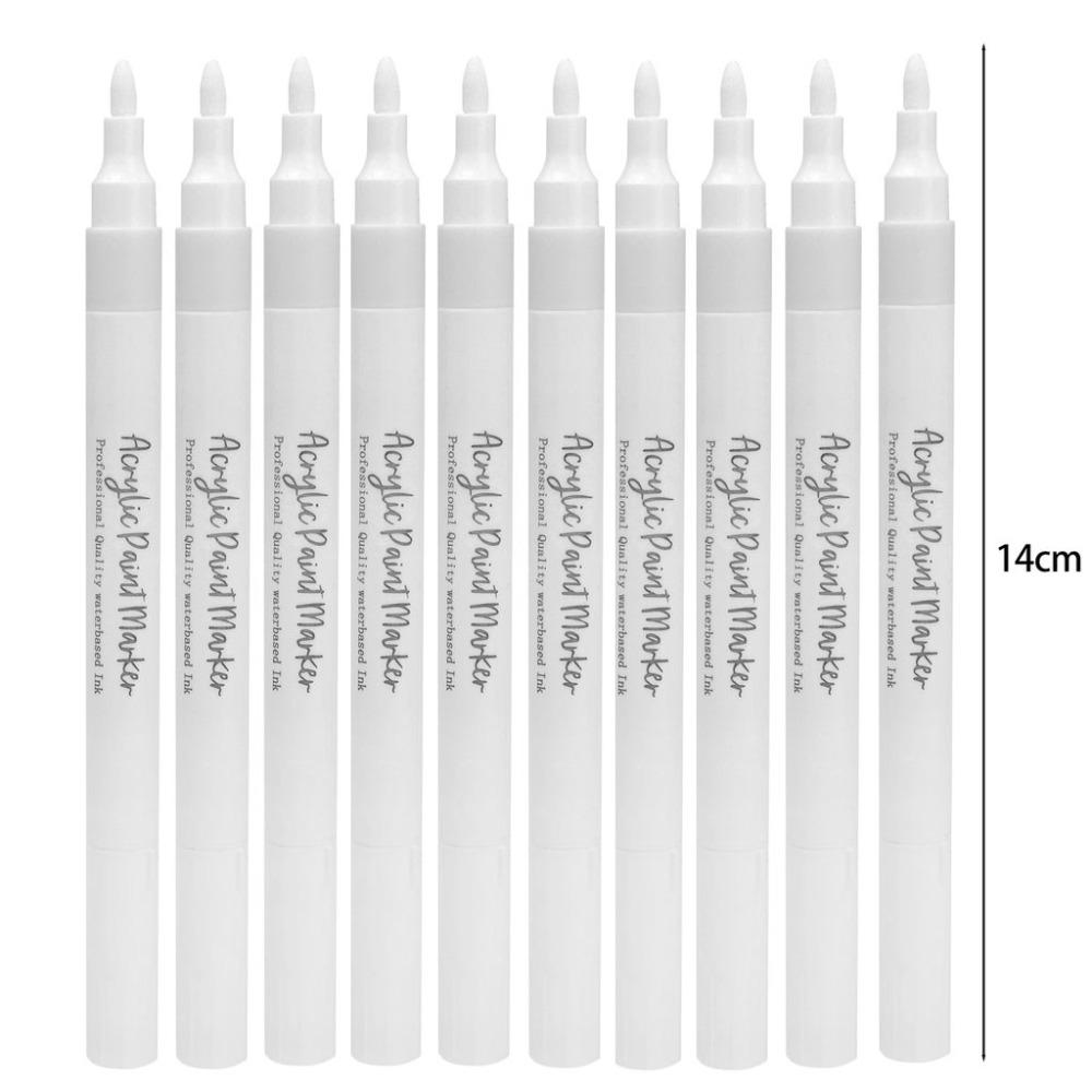 1/10Pcs Acrylic Ink Marker Pens Hard Soft Nibs Handbook Card Pen Student Stationery