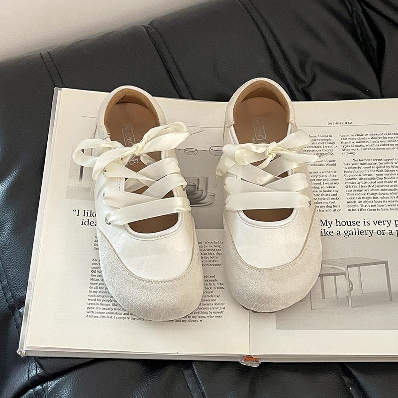 Retro Versatile Flat-bottomed Ballet Casual Single Shoes Women's Summer New Fashion Lightweight Versatile Single Shoes
