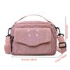 Women Girls Soft Corduroy Shoulder Bag Cute Japanese Korean Style Messenger Bag Purse Student Handbag Mini Satchel