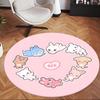 Skz (28) Round Office Rug Decorative Floor Rug for Office Bedroom Living Room and Home Space