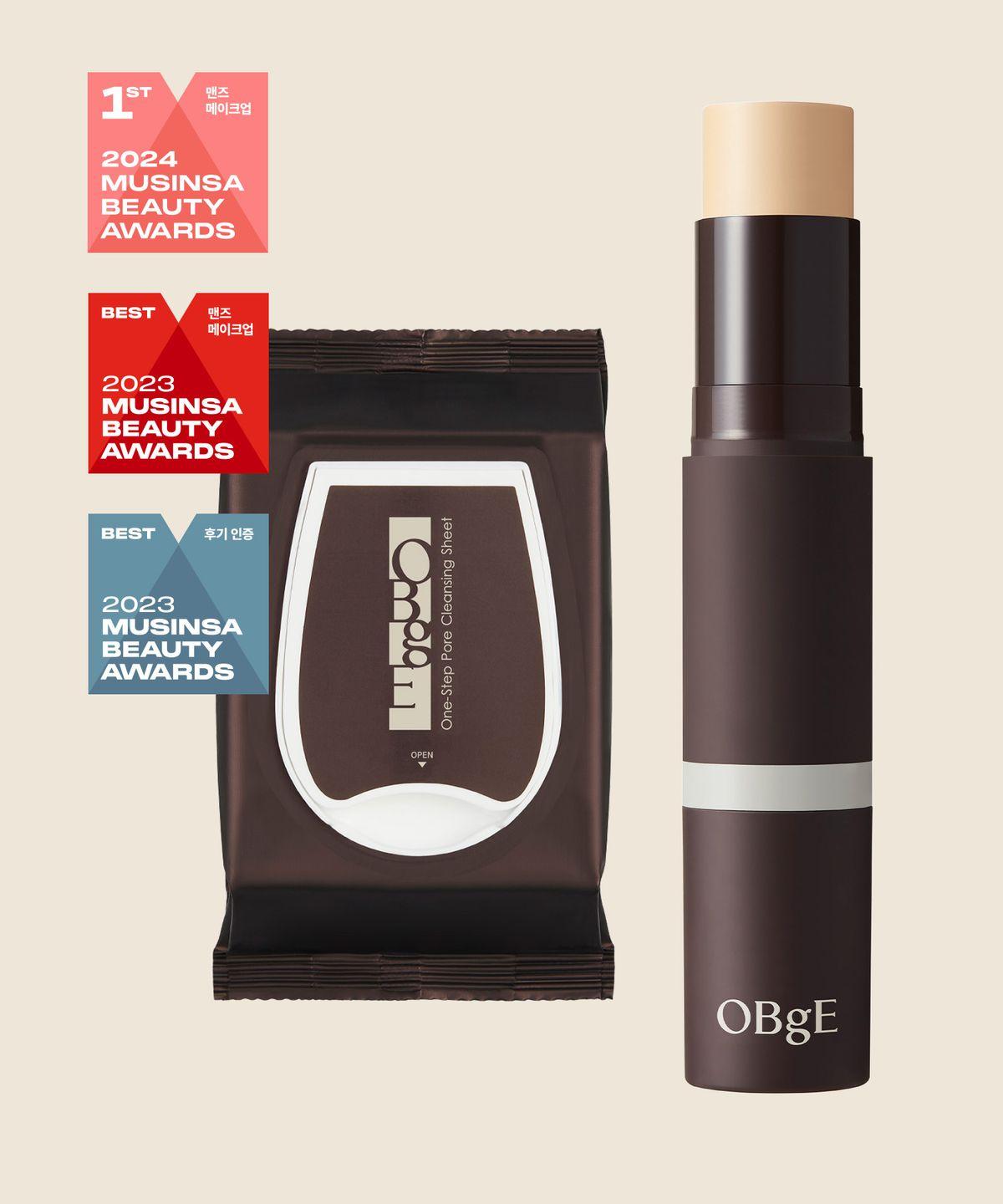 Natural Cover Foundation + One-Step Pore Cleansing Sheet Set No. 1 Ivory