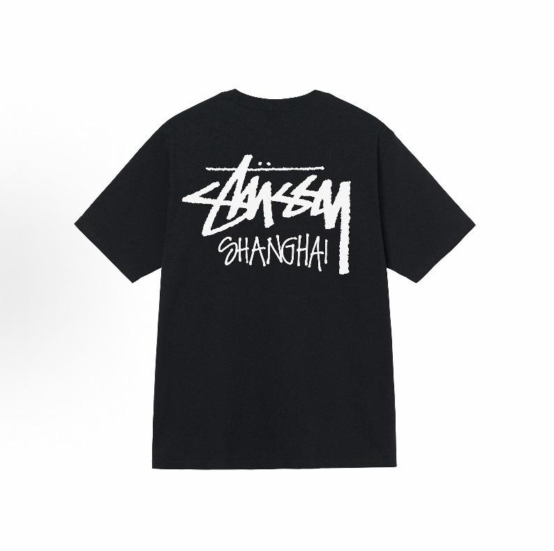 Cross-border Trendy Brand Street Stusy Stu Printing Men's and Women's Short-sleeved T-shirts, Loose Street Boutique T-shirts In Summer