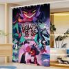 H-Helluva Boss  Funny and Creative Beach Shower Curtain Waterproof Polyester Bath Curtains for Bathroom Decorate with Hooks