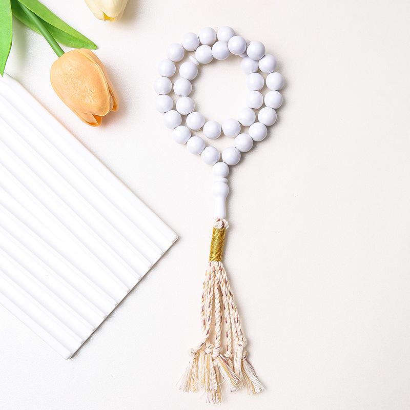 Κλασικό Ισλαμικό Κομπολόι Προσευχής με 33 Χάντρες και Φούντα